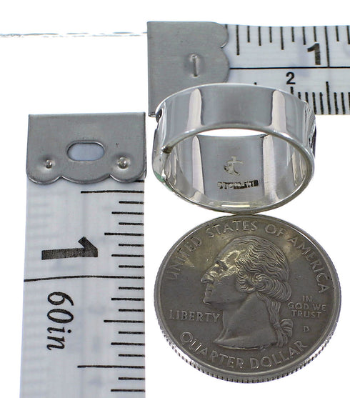 Turquoise And Opal Water Wave Sterling Silver Ring Size 5 EX56527